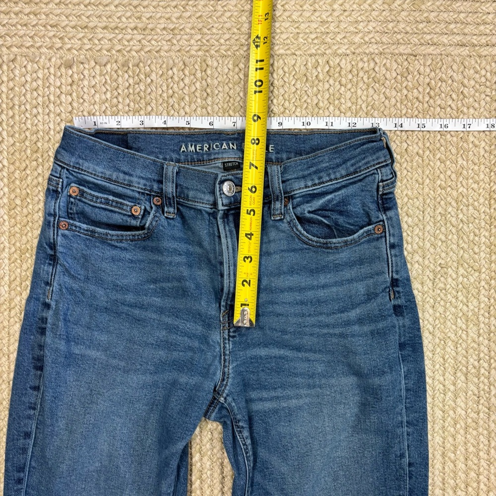 American Eagle Women’s Jeans Bundle Size 6 – ‘90s Skinny + Distressed Mom Jeans - Picture 6 of 16